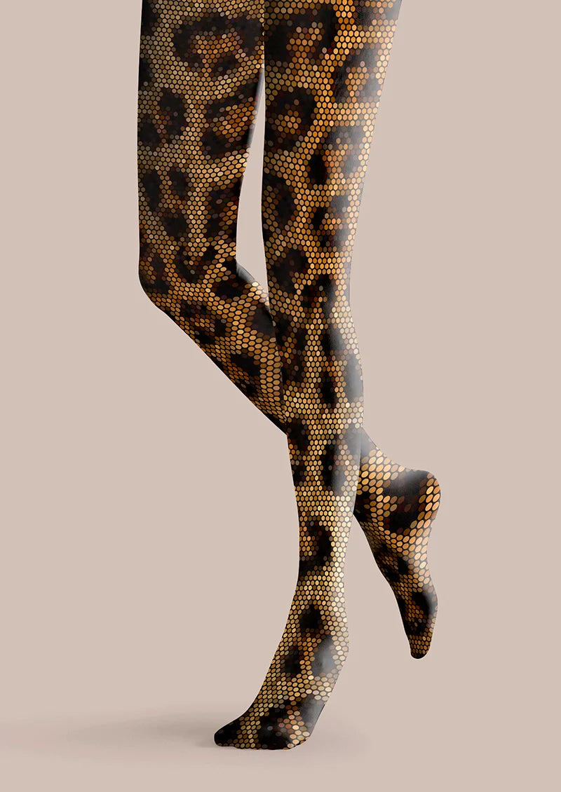 Viken Plan Classic Fashion Print Tights Personalized Pantyhose/Tights [Neon Hunt]