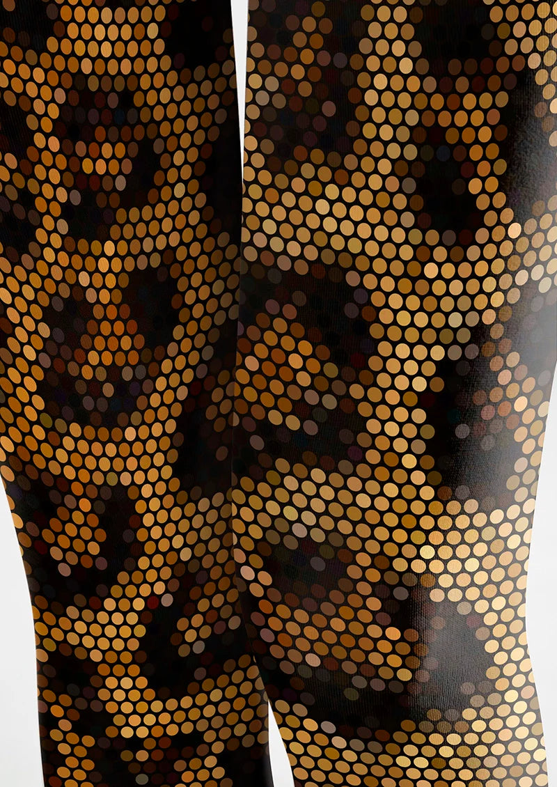 Viken Plan Classic Fashion Print Tights Personalized Pantyhose/Tights [Neon Hunt]