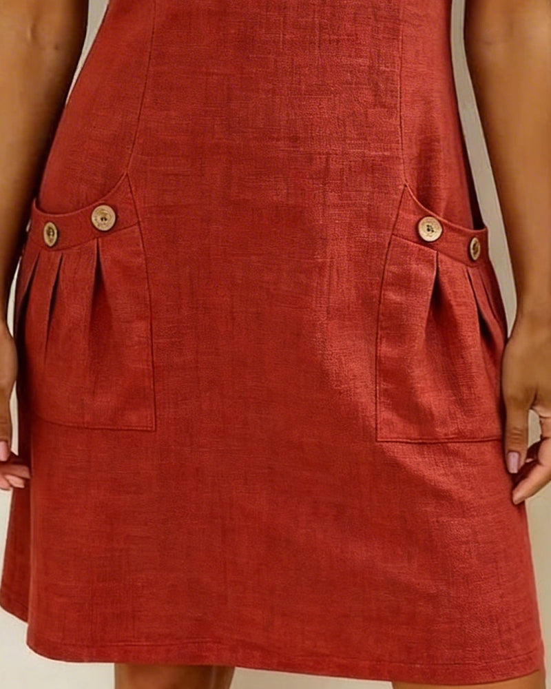 DONATALIA | Chic Zip-Front Mini Dress with Pockets