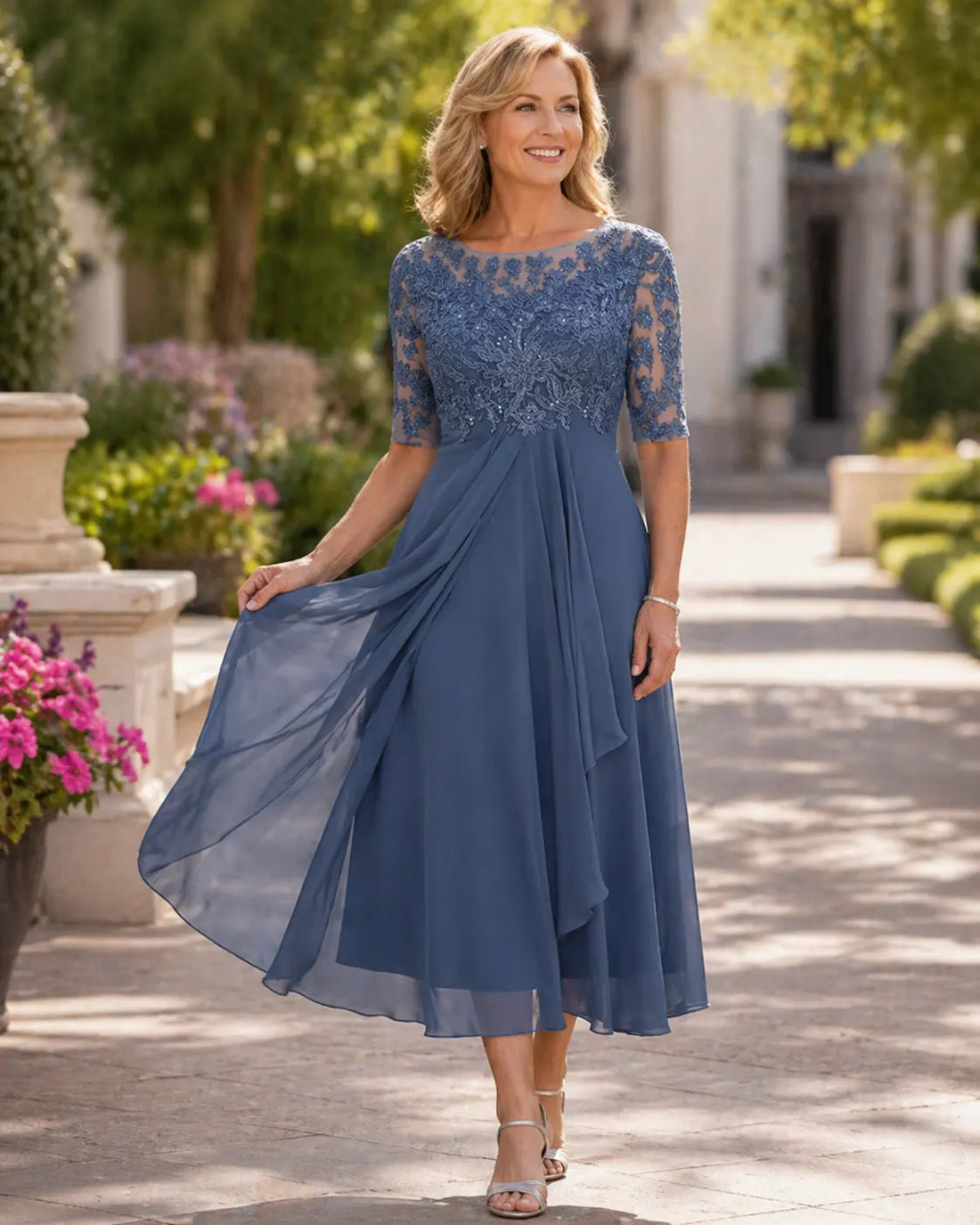 Donatalia | Elegant Chiffon Dress