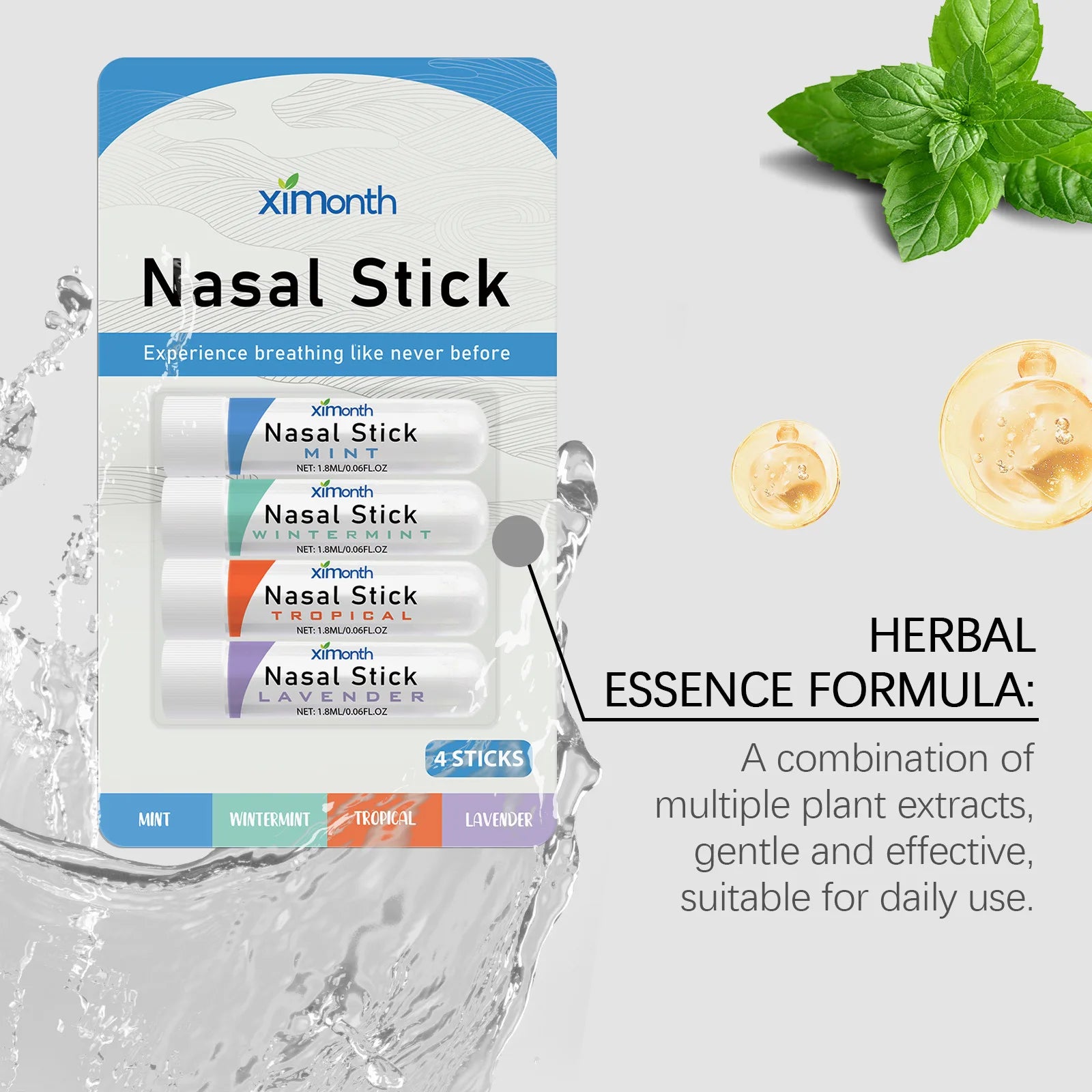 Aromatherapy Nasal Stick – Refresh &amp; Focus Boost