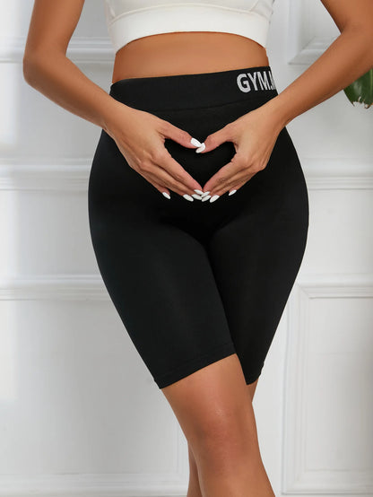 Maternity Yoga Shorts Over The Belly Women&