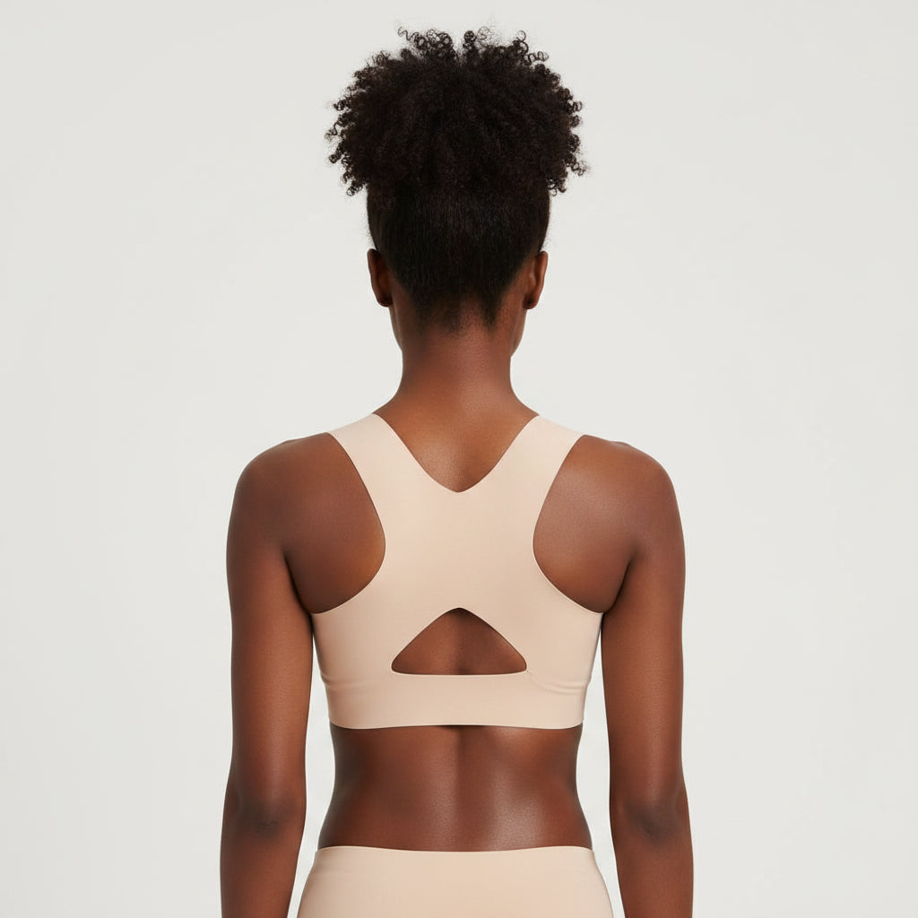 Washable Tummy Control Slimming Vest Padded Bra Adjustable Trimmer Camisole Front Closure Hook Loop Posture Corrector Girls