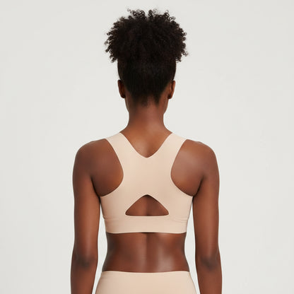 Washable Tummy Control Slimming Vest Padded Bra Adjustable Trimmer Camisole Front Closure Hook Loop Posture Corrector Girls