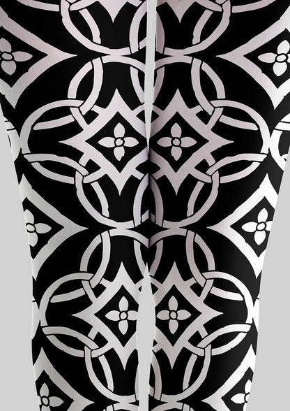 Viken Plan Interlock Print Tights Hosiery Pantyhose